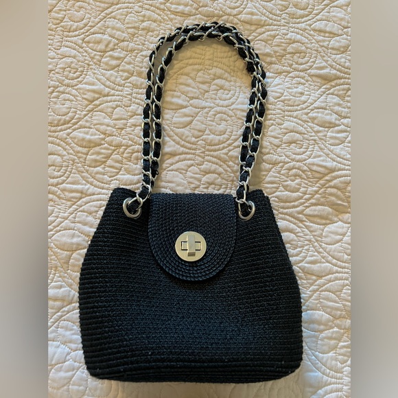 Kim Rogers Woven Purse with Silver Toned Hardware - Picture 1 of 10